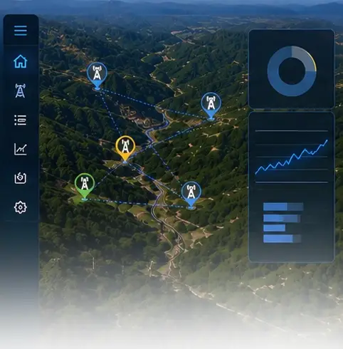 Mapa digital de torres inspeccionadas con drones